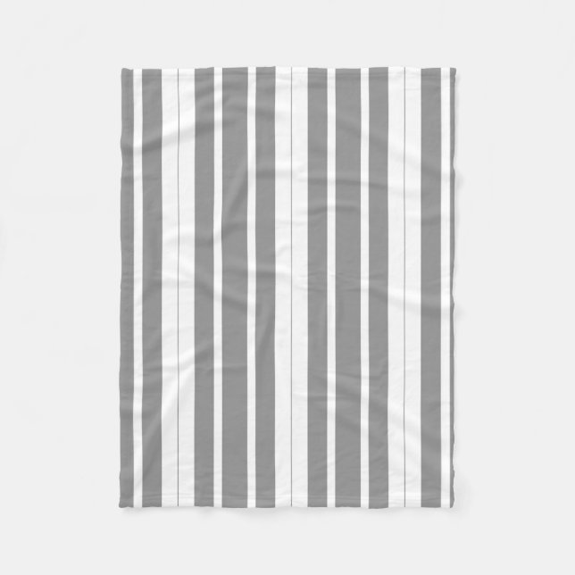 Couverture Polaire Gris et blanc (Devant)