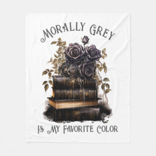 Couverture Polaire Gris Moral Est Ma Couleur Préférée, Amoureux de Li