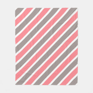 Couverture Polaire Gris rouge moderne