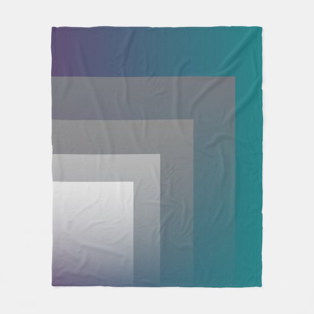 Couverture Polaire gris sarcelle violet (Devant)