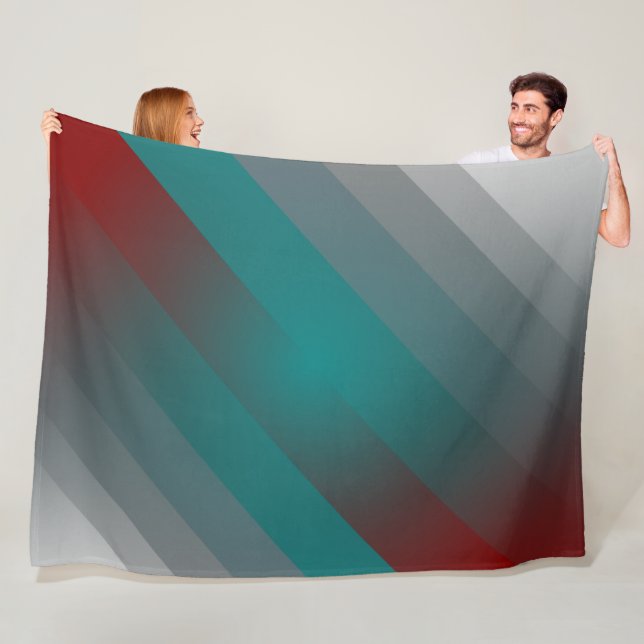 Couverture Polaire Gris turquoise de Bourgogne (En situation)