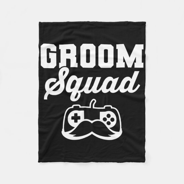 Couverture Polaire Groom Squad Bachelor Party Groomsmen Gamer (Devant)