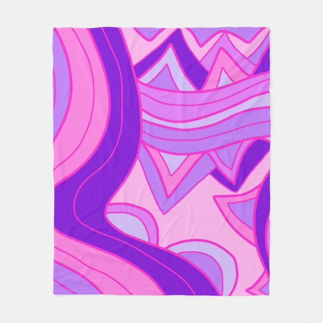 Couverture Polaire Groovy Pinks (Devant)