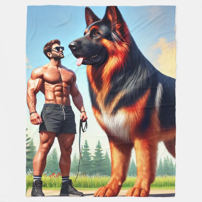 Couverture Polaire Gros chien (Devant)
