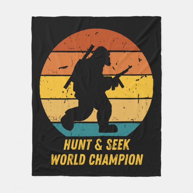 Couverture Polaire Gros pied Ne voulez pas se cacher et chercher de n (Devant)