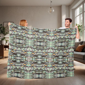 Couverture Polaire Gros plan sur des souches de rondins de bouleau, c