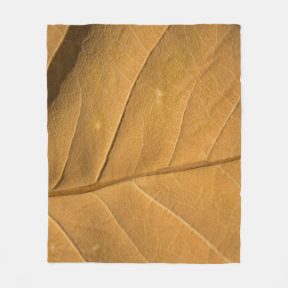 Couverture Polaire Gros plan texture abstraite de feuilles sèches arr