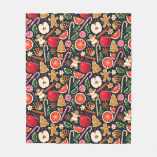 Couverture Polaire Grotte de Noël amusante