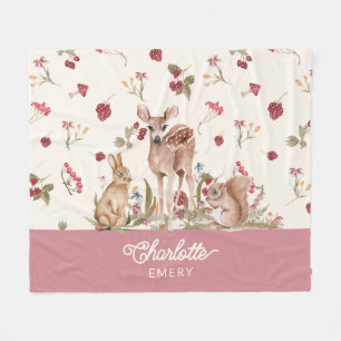 Couverture Polaire Grotte en bois de Whimsical Floral Babal Nursery