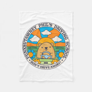 Couverture Polaire Groundhog Driving School Funny Men Women Retro Rod