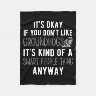 Couverture Polaire Groundhog Shirt Groundhog Lover Groundhogs _14 