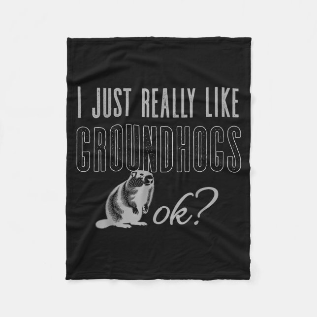 Couverture Polaire Groundhog Shirt Groundhog Lover Groundhogs _21  (Devant)