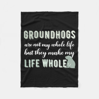 Couverture Polaire Groundhog Shirt Groundhog Lover Groundhogs _23 