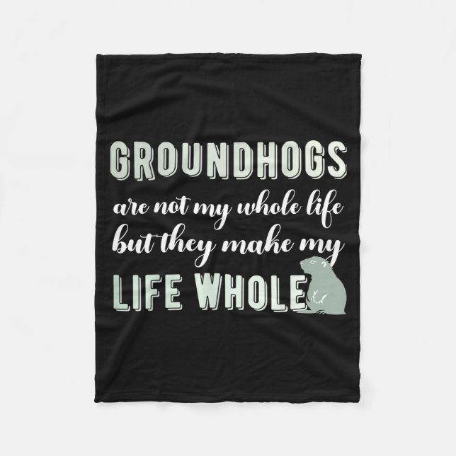 Couverture Polaire Groundhog Shirt Groundhog Lover Groundhogs _23  (Devant)