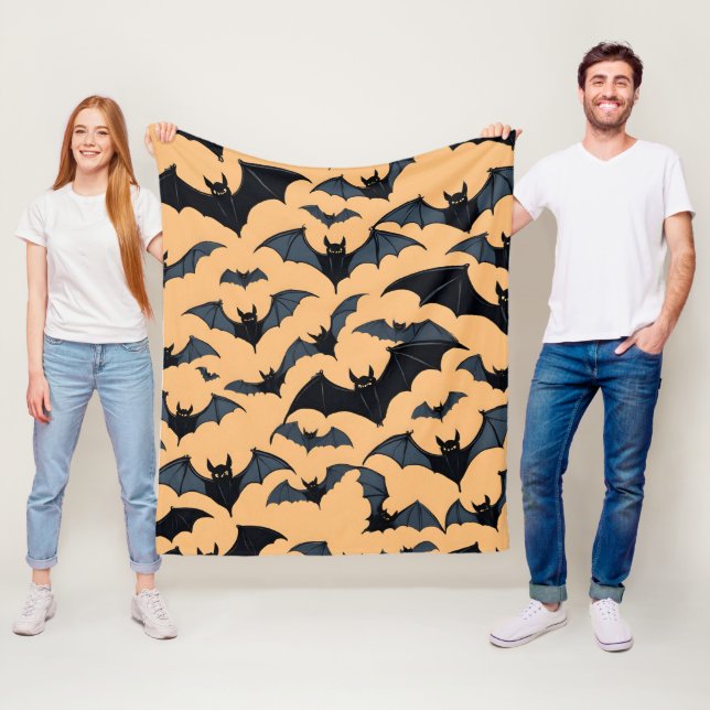 Couverture Polaire Groupe de chauves-souris (En situation)