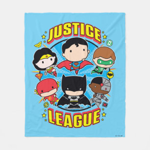 Couverture Polaire Groupe de la Ligue de la justice de Chibi
