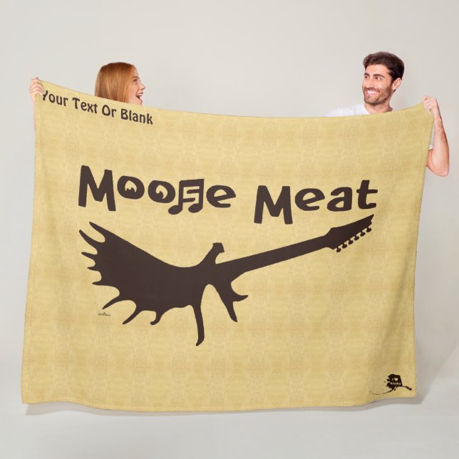 Couverture Polaire Groupe de Rock Moose Meat (En situation)