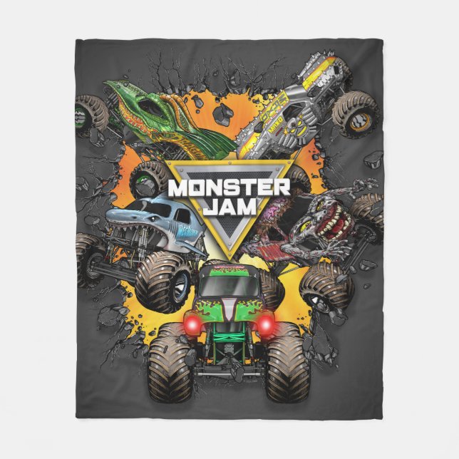 Couverture Polaire Groupe Monster Jam (Devant)