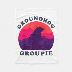 Couverture Polaire Groupie de la marmotte Rétro Vintage 60s 70s 80s H