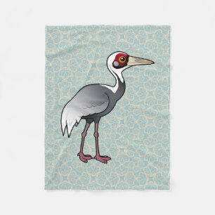 Couverture Polaire Grue Blanche-naped de Birdorable