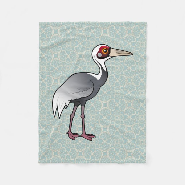 Couverture Polaire Grue Blanche-naped de Birdorable (Devant)