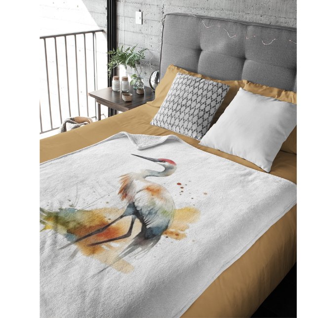 Couverture Polaire Grue d'errance, personnalisée (Créateur téléchargé)