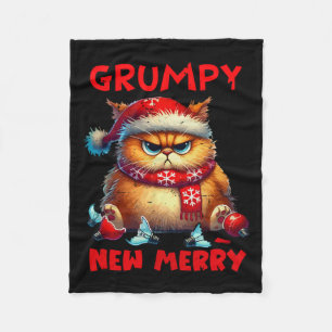 Couverture Polaire Grumpy est le nouveau joyeux chat de Noël Sarcasti