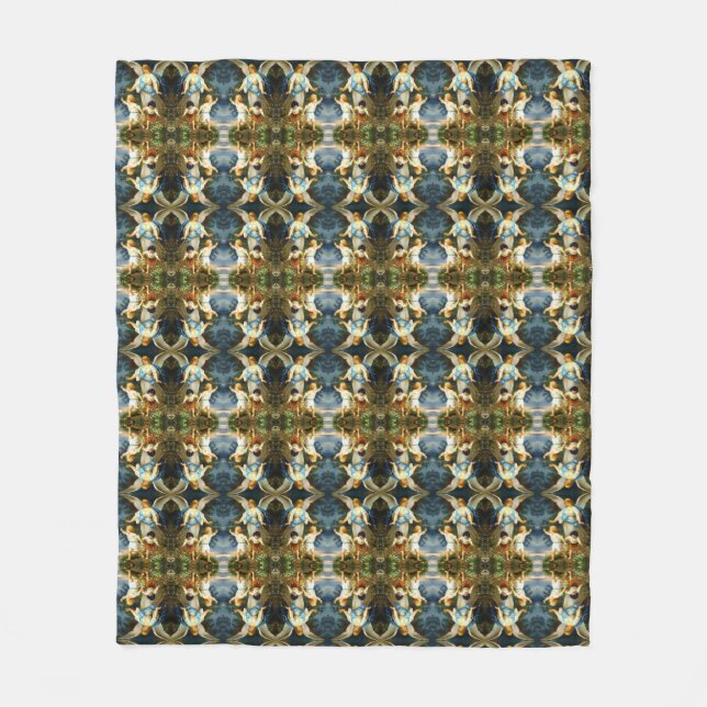 Couverture Polaire GUARDIAN ANGEL Bernhard Plockhorst 1886 Fleece Bla (Devant)