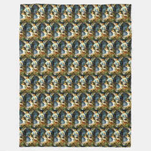 Couverture Polaire GUARDIAN ANGEL Bernhard Plockhorst 1886 Fleece Bla