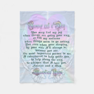 Couverture Polaire Guardian Angel Poem Blanket