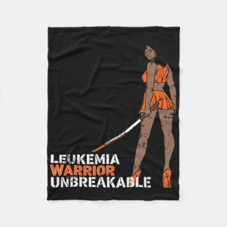 Couverture Polaire Guerrier de la leucémie Indestructible Sensibilisa
