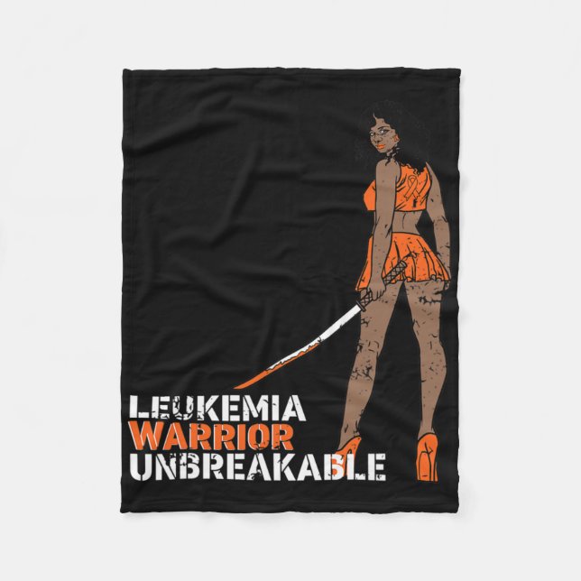 Couverture Polaire Guerrier de la leucémie Indestructible Sensibilisa (Devant)