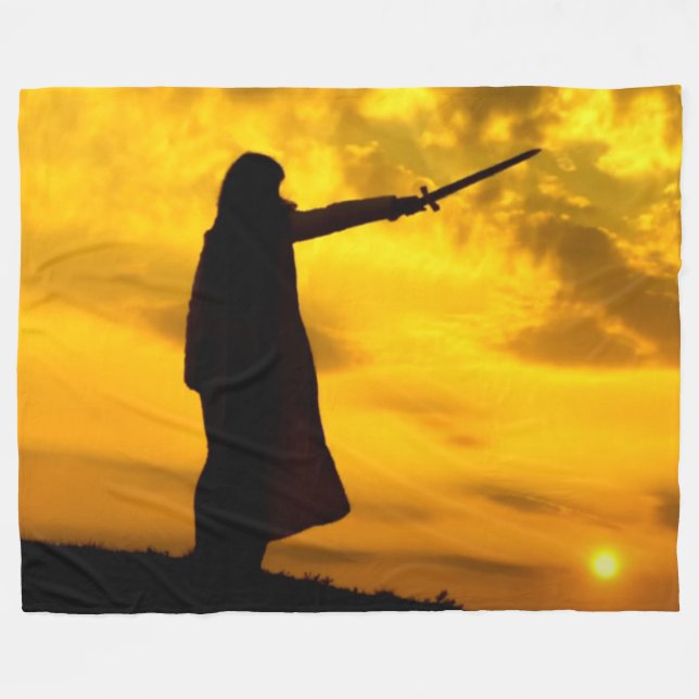 COUVERTURE POLAIRE GUERRIER SPARTIATE (Devant (Horizontal))