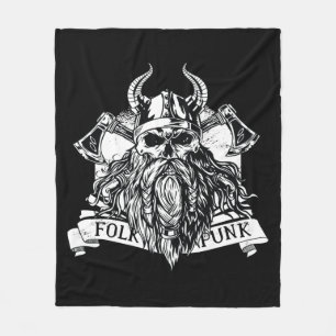 Couverture Polaire Guerrier viking barbu