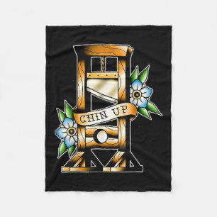Couverture Polaire Guillotine Tatouage Traditionnel Drôle Chin Haut S