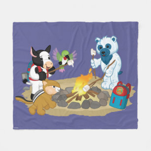 Couverture Polaire Guimauves de feu de camp de Webkinz  