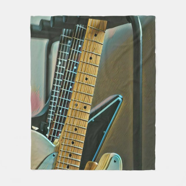 Couverture Polaire guitar gift for fathers day (Devant)