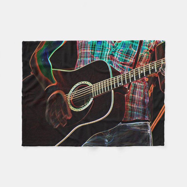 Couverture Polaire Guitare 1 fba (Devant (Horizontal))