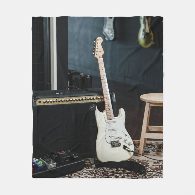 Couverture Polaire Guitare acoustique géniale (Devant)