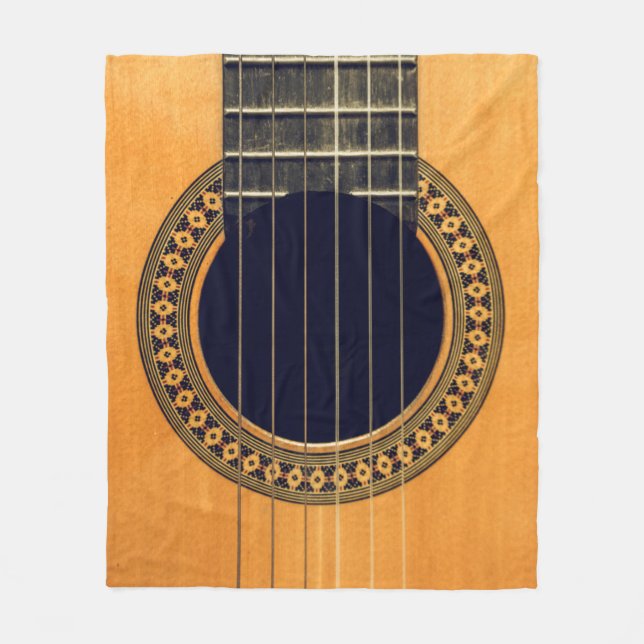 Couverture Polaire Guitare acoustique géniale (Devant)