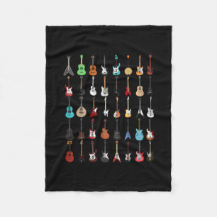 Couverture Polaire Guitariste Guitare instrument de musique Rock et R