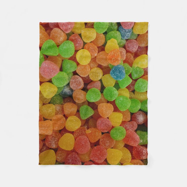 Couverture Polaire Gumdrops colorés (Devant)