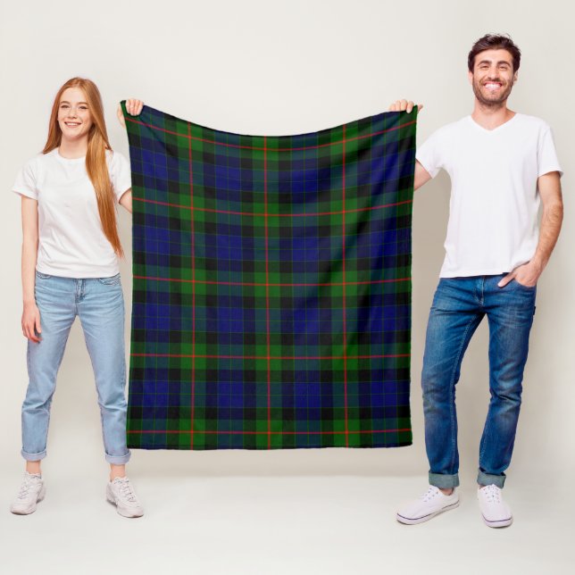 Couverture Polaire Gunn Plaid Moderne (En situation)