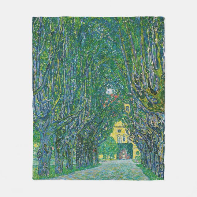 Couverture Polaire Gustav Klimt - Avenue dans le parc Schloss Kammer (Devant)