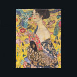 Couverture Polaire Gustav Klimt - Dame avec ventilateur<br><div class="desc">Dame avec ventilateur - Gustav Klimt,  Huile sur toile,  1917-1918</div>