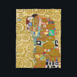 Couverture Polaire Gustav Klimt Exécution Nouveau Couple<br><div class="desc">Gustav Klimt,  Fulfillment 1910-1911 Couple Art Nouveau avec la signature de Klimt design tourbillonnant et belle peinture or.</div>