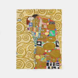 Couverture Polaire Gustav Klimt Exécution Nouveau Couple