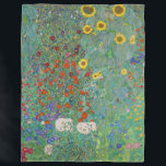 Couverture Polaire Gustav Klimt - Jardin de campagne avec tournesols<br><div class="desc">Jardin de campagne avec des tournesols / Jardin de ferme avec des tournesols - Gustav Klimt en 1905-1906</div>
