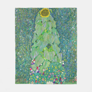Couverture Polaire Gustav Klimt - Le tournesol