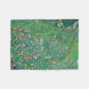 Couverture Polaire Gustav Klimt - Paysage du jardin italien
